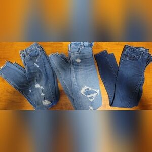 3 Pairs of Juniors Size 00 Jeans